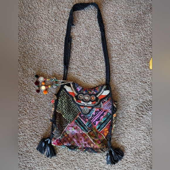 Gypsy Bohemian Patchwork Shoulder Bag - Picture 3 of 16